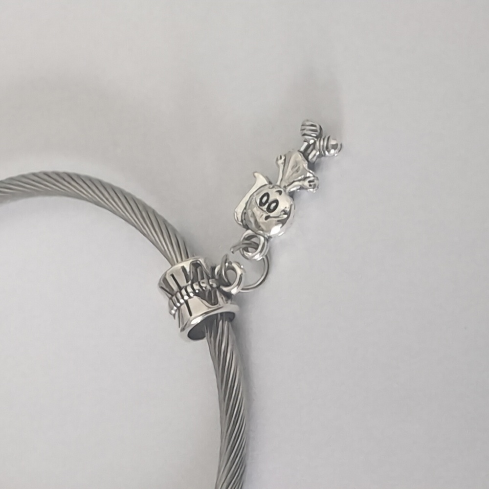 Silver Girl Dangle Charm for Pandora Style Bracelet - Picture 3 of 4